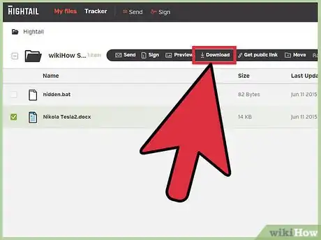 Image titled Upload and Download Files on Hightail Step 13