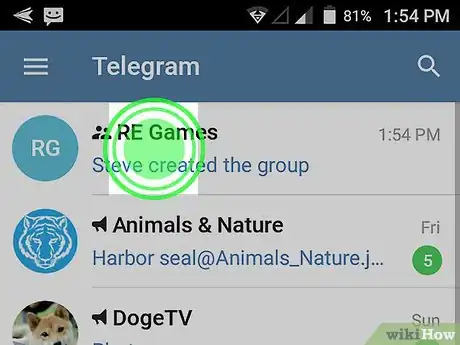 Image titled Leave a Telegram Group on Android Step 2