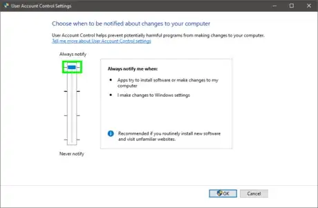 Image titled Set UAC to always notify.png
