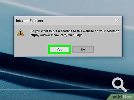 Image titled Create a Shortcut to a Website on Your Desktop with Internet Explorer Step 5