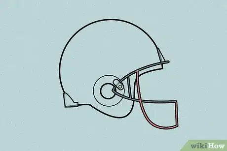 Image titled Draw a Football Helmet Step 6