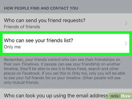 Image titled Hide Mutual Friends on Facebook on iPhone or iPad Step 6