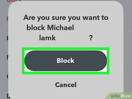 Image titled Block Someone on Snapchat Step 13