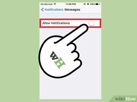 Image titled Turn Off Message Notifications on an iPhone Step 4