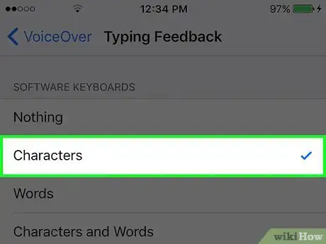 Image titled Change VoiceOver Typing Feedback on an iPhone Step 7