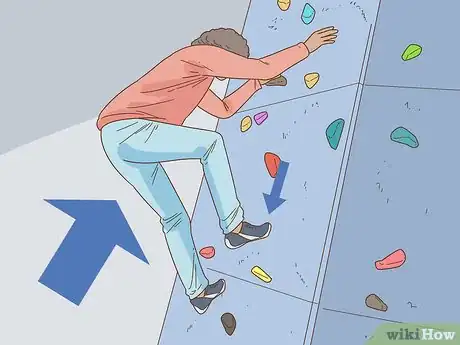 Image titled Rock Climb Overhangs on a Rock Wall Step 19