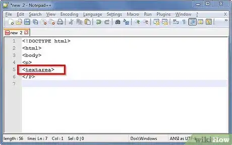 Image titled Create a Big Block Text Box for an HTML Form Step 4