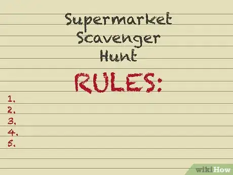 Image titled Plan a Supermarket Scavenger Hunt Step 2