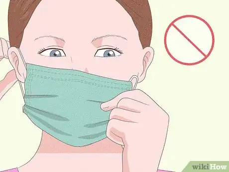 Image titled Use and Dispose of a Throwaway Mask Step 14