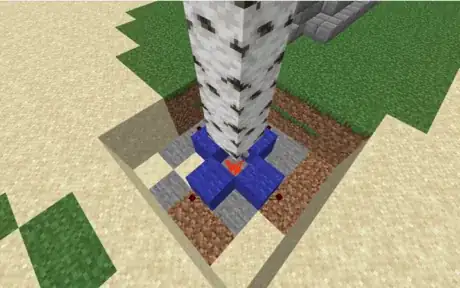 Image titled Red Torch Blue Wool Trap Minecraft.png