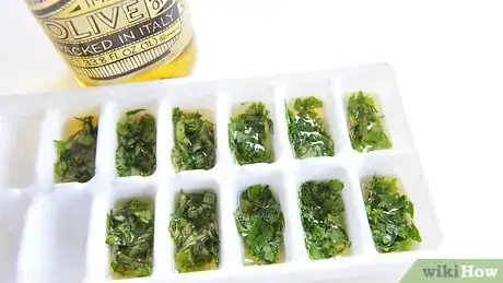 Image titled Freeze and Preserve Herbs in Olive Oil Step 6