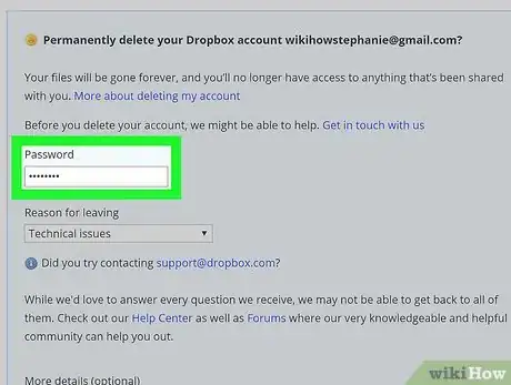 Image titled Cancel a Dropbox Account Step 30