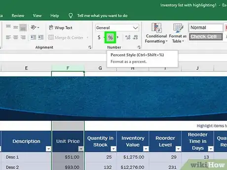 Image titled Show Percentages in Excel Step 3