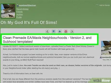 Image titled Get Bella Goth Back in Sims 2 Without Cheating Step 1