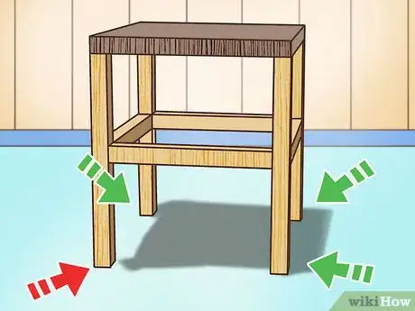 Image titled Level Table Legs Step 1