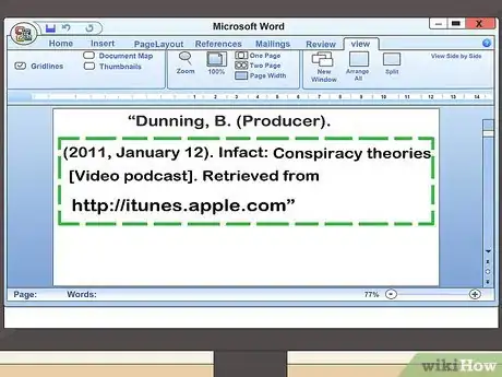 Image titled Cite a Video in APA Step 19