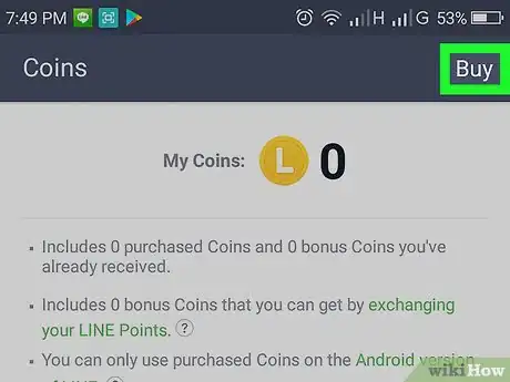 Image titled Get LINE App Coins on Android Step 5