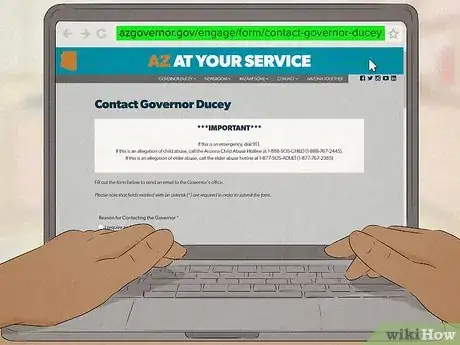 Image titled Contact Arizona's Governor Step 1