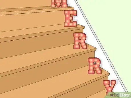 Image titled Decorate Stairs for Christmas Step 14