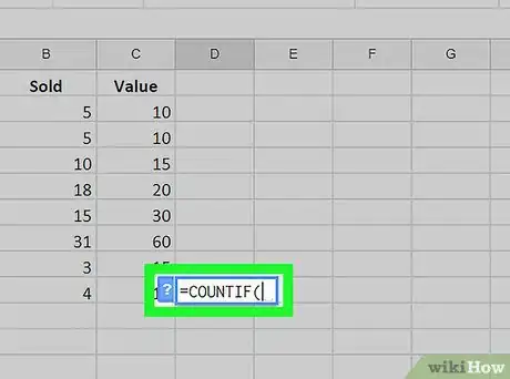 Image titled Count Cells on Google Sheets on PC or Mac Step 4
