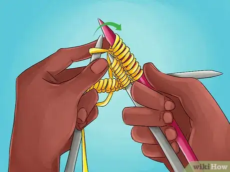 Image titled Knit With Double Pointed Needles Step 12