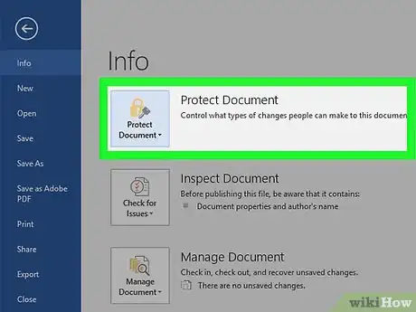 Image titled Protect a Document Step 3