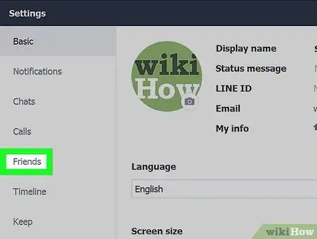 Image titled Delete LINE App Contacts on PC or Mac Step 4