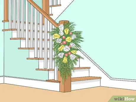 Image titled Decorate Stairs for Christmas Step 12