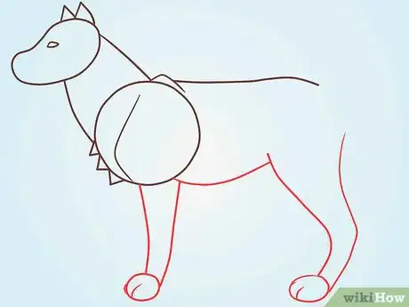 Image titled Draw a Fluffy Crested Wolf Step 5