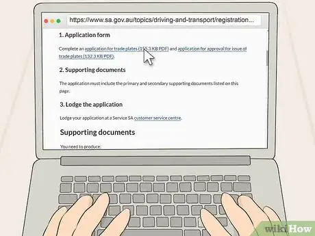 Image titled Get Trade Plates Step 3