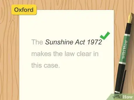 Image titled Cite an Act of Parliament Step 1