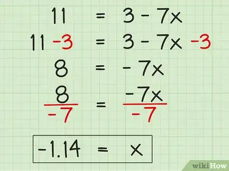 Image titled Solve Two Step Algebraic Equations Step 10