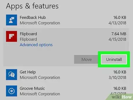 Image titled Uninstall Flipboard on PC Step 5