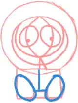 Image titled Draw Kenny Feet Step 5