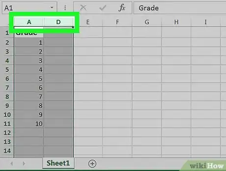 Image titled Unhide Columns in Excel Step 2
