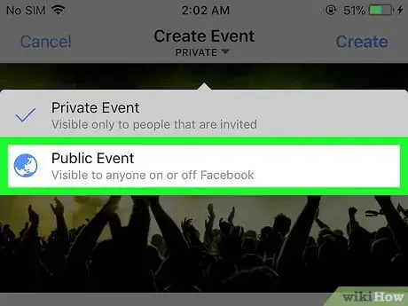 Image titled Make a Facebook Event Public on iPhone or iPad Step 9