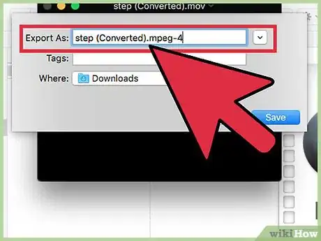 Image titled Convert MOV to MP4 and HD MP4 With Quicktime Pro 7 Step 10