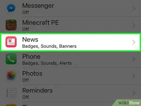 Image titled Turn Off News Notifications on an iPhone Step 3