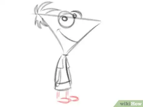 Image titled Draw Phineas Flynn from Phineas and Ferb Step 7