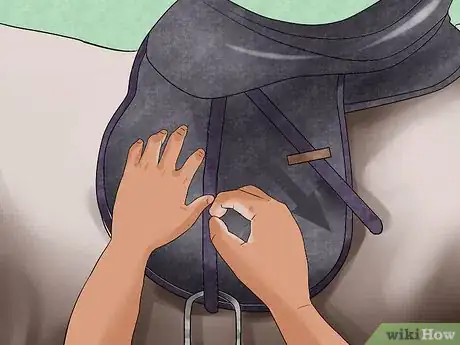 Image titled Adjust the Stirrups on an English Saddle Step 5