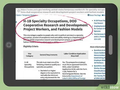 Image titled Apply for an H 1B Visa Step 1
