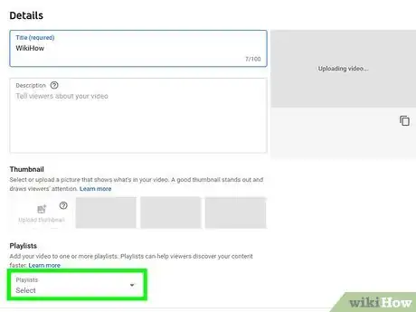 Image titled Upload a Video to YouTube Step 18