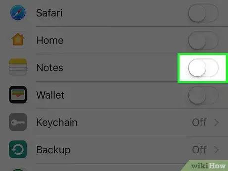 Image titled Stop Syncing iPhone Notes to iCloud Step 4