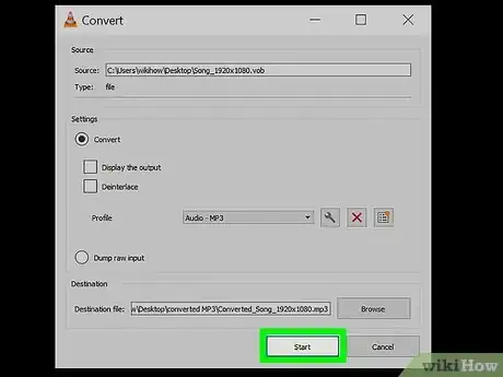 Image titled Convert a Vob File to MP3 Step 10
