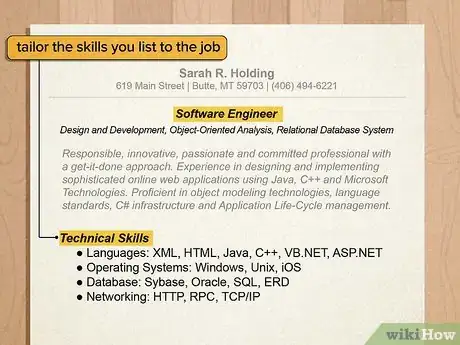Image titled Show Technical Skills on a Resume Step 5