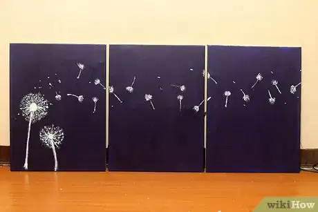 Image titled Design Three Panel, Light Up Dandelion Wall Art Step 7Bullet2