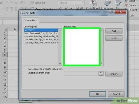 Image titled Create Custom Lists in Excel Step 4