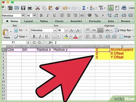 Image titled Create a Sin and Cos Circle in Excel Step 5