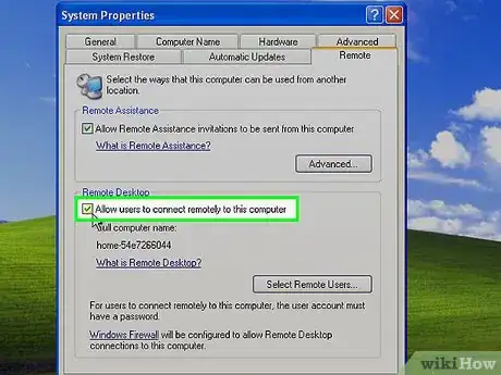 Image titled Use the Remote Desktop Connection in XP Step 4