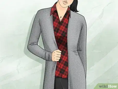 Image titled What Should You Wear Under a Cardigan Sweater Step 7